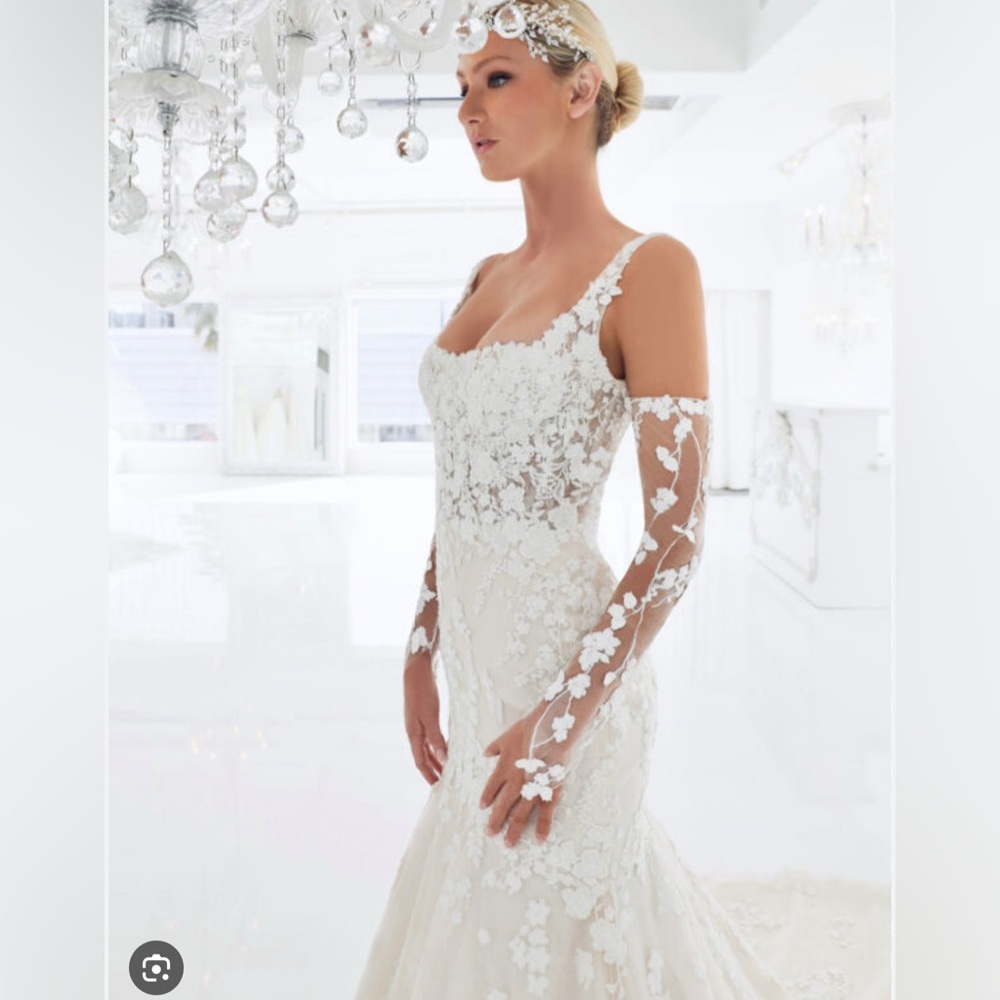 Brand New Winnie Couture Miuccia 3524 Mermaid Lace Wedding Dress Bridal 8